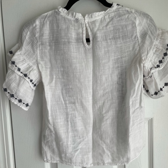 Zara Top with embroidery size XS - Picture 2 of 3